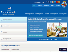 Tablet Screenshot of clockworkremovals.co.uk